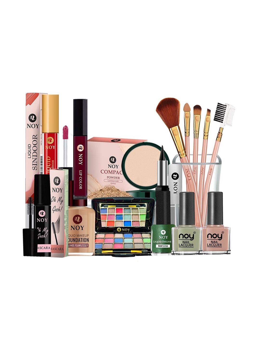 

NOY 15 Pcs Opulence Waterproof Makeup Combo - No.1600, Multi
