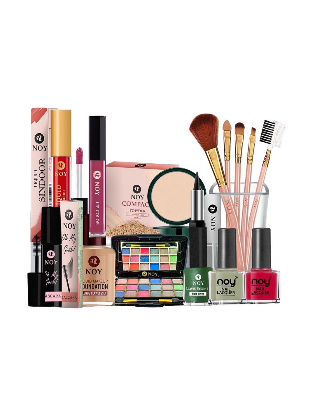 

NOY Magic 15Pcs Makeup Combo-The Ultimate Beauty Power Duo - Combo No 1591, Purple