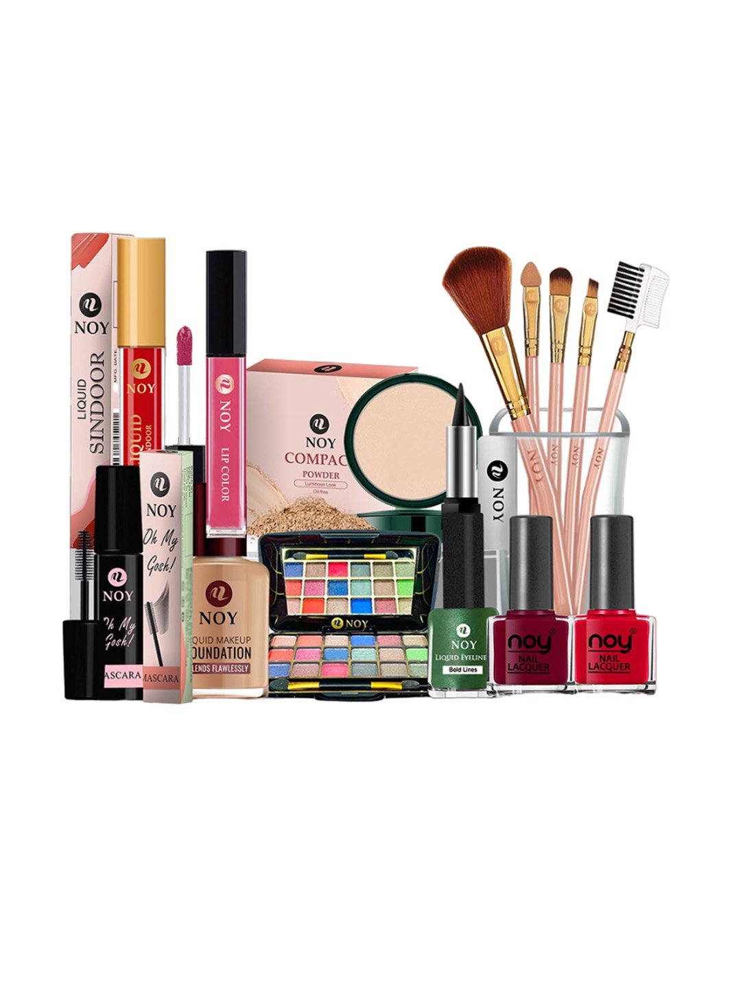 

NOY Harmonize 15Pcs Makeup Combo-Perfect Symmetry For Harmonious Beauty- Combo No 1523, Peach