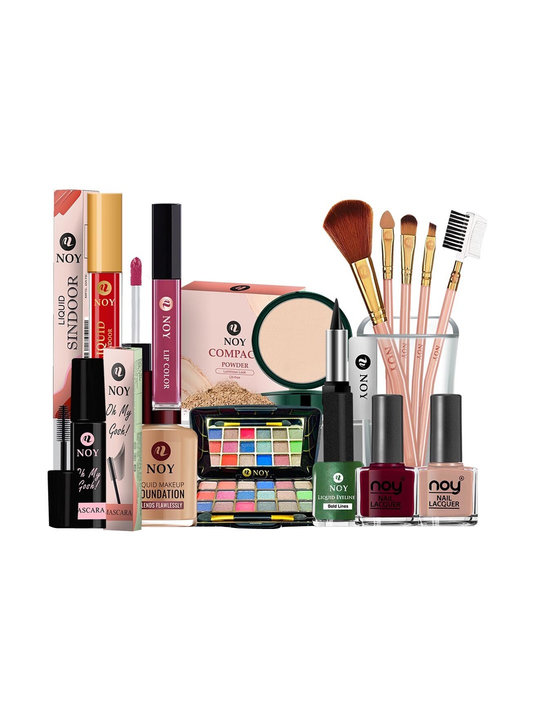 

NOY 15 Pcs Enchanted Waterproof Makeup Combo - No.1511, Multi