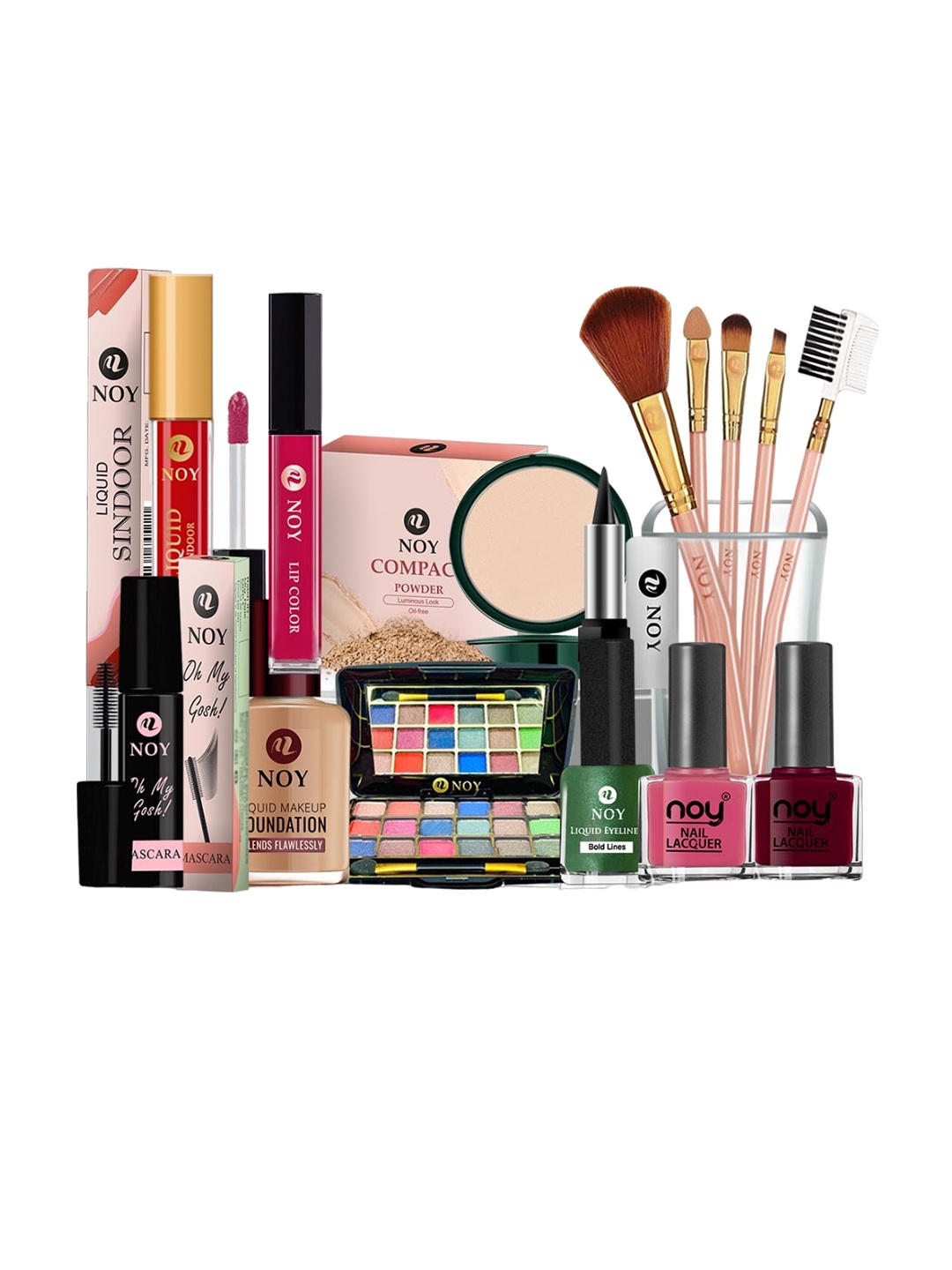 

NOY Set Of 15 Waterproof Makeup Combo - #1265, Magenta