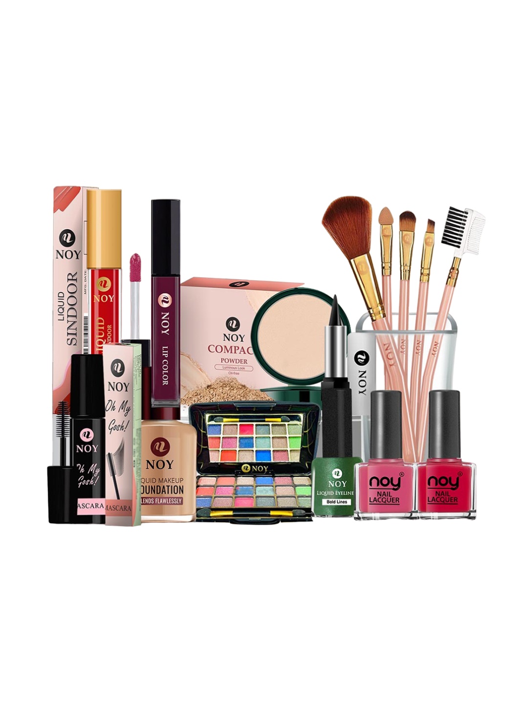 

NOY Set Of 15 Waterproof Makeup Combo - #1306, Pink