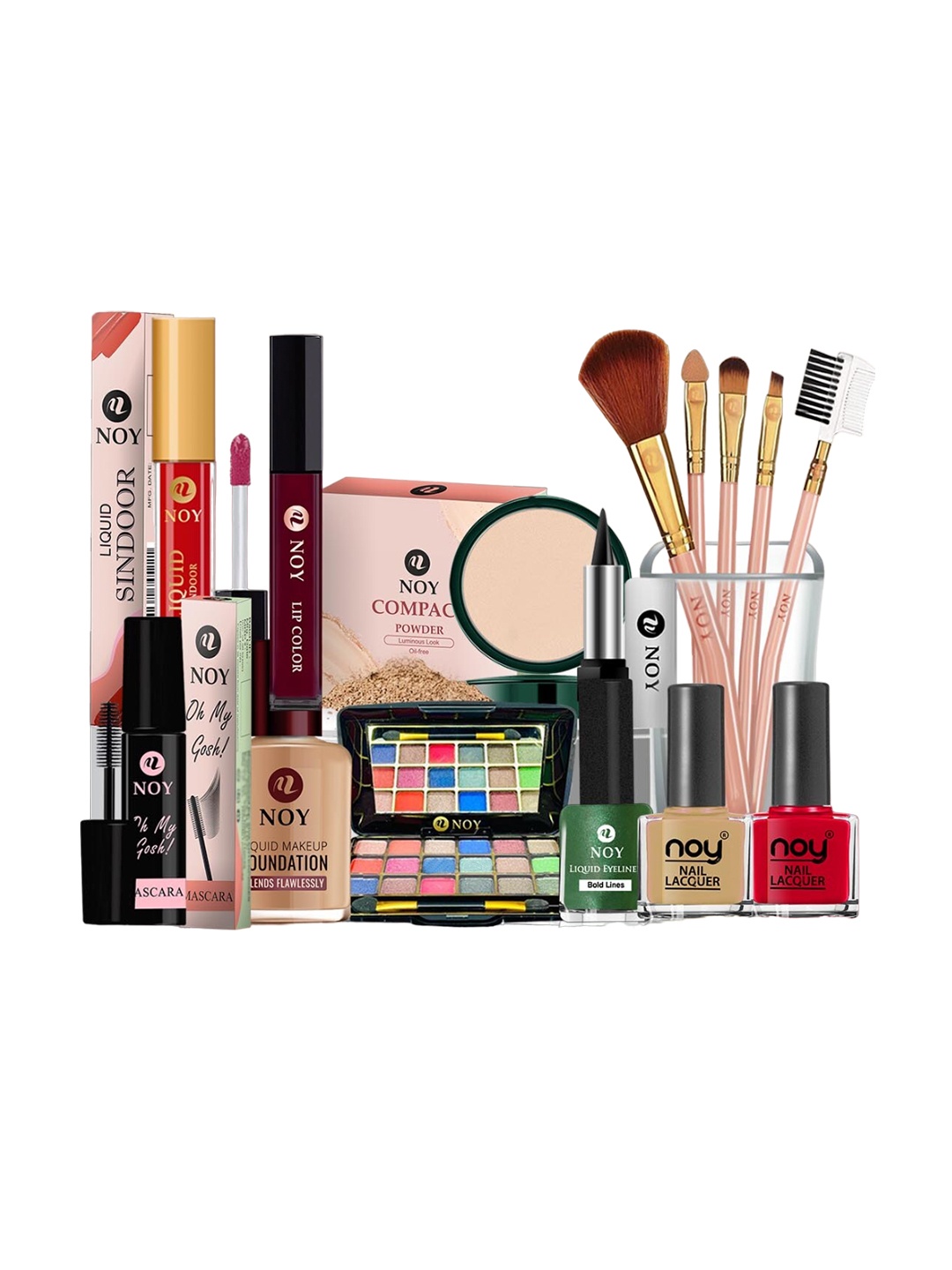 

NOY Splendor 15Pc Makeup Combo-Luxurious Beauty Pairings For Opulent Looks - Combo No 1208, Multi