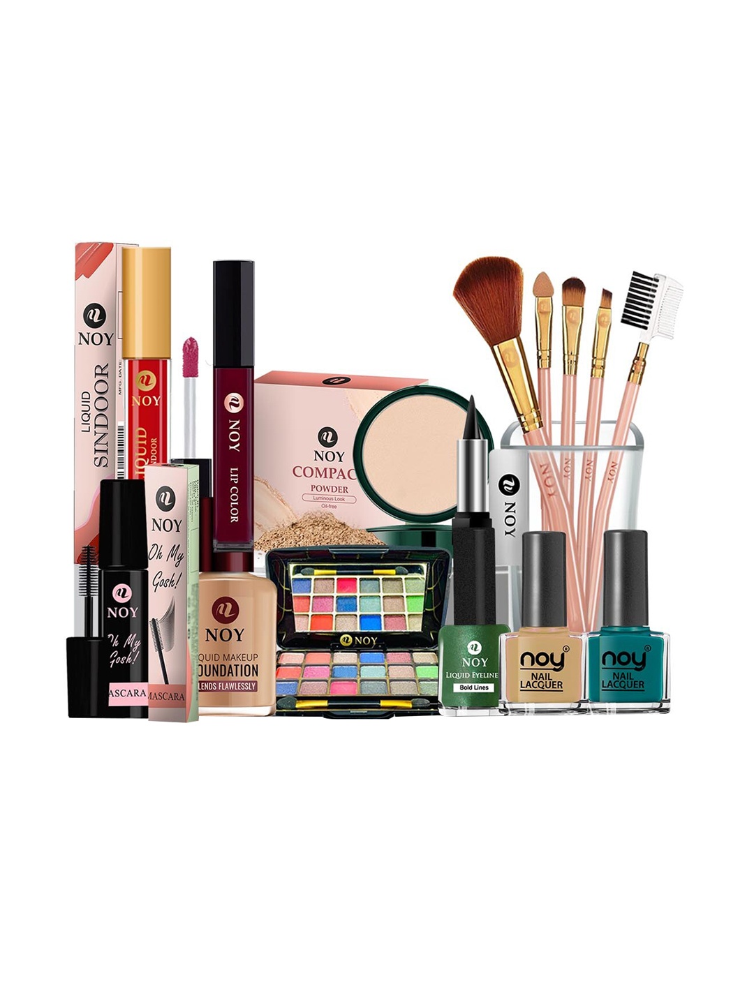 

NOY Set Of 15 Waterproof Makeup Combo - #1168, Maroon
