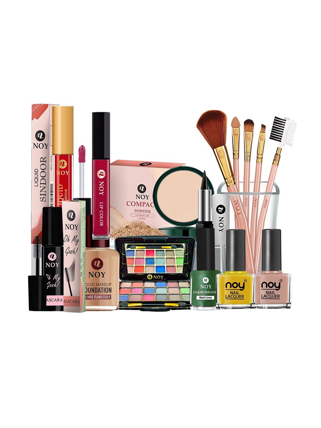 

NOY Set Of 15 Waterproof Makeup Combo - #1452, Pink