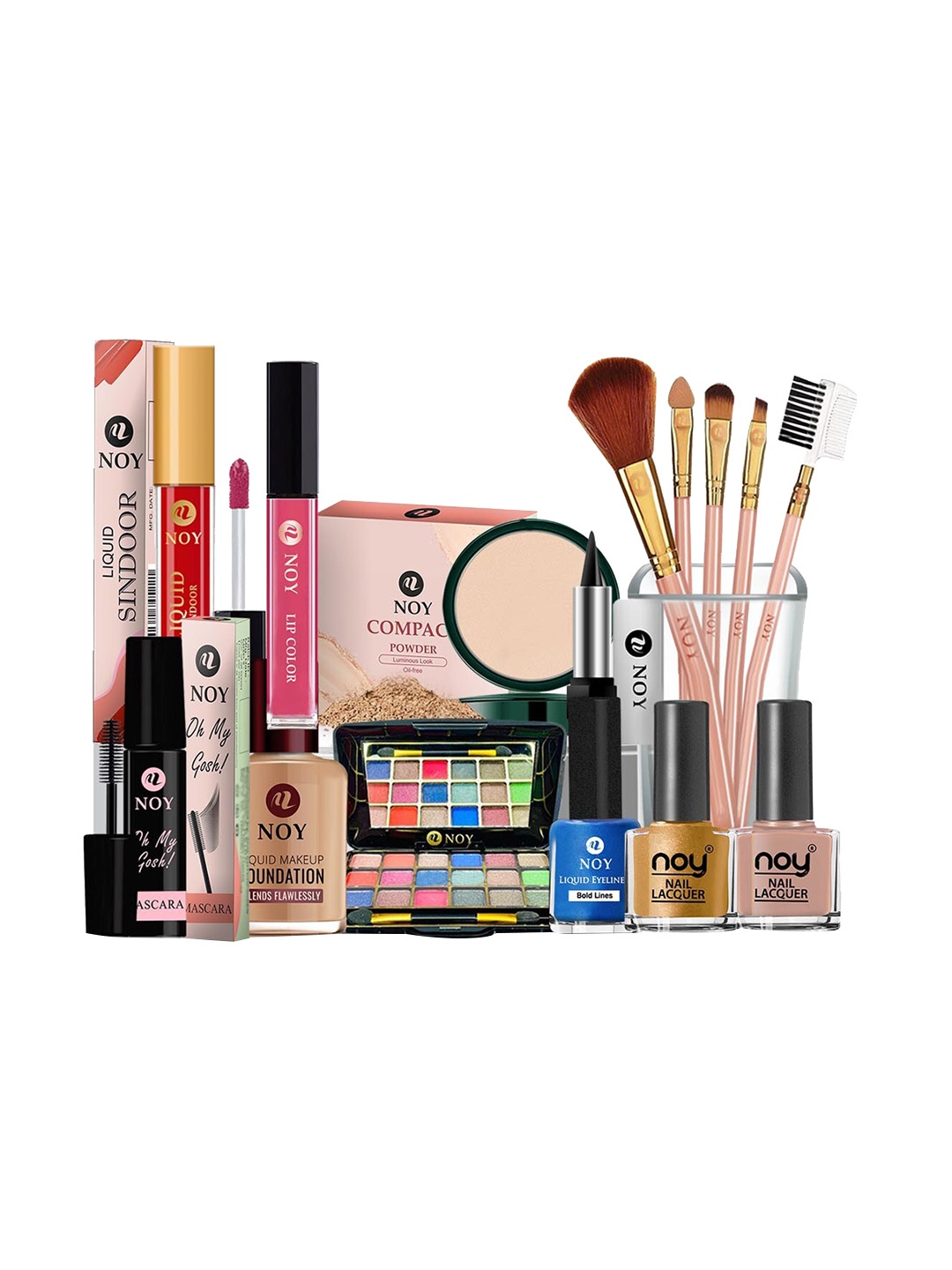 

NOY Set Of 15 Waterproof Makeup Combo - #1123, Peach