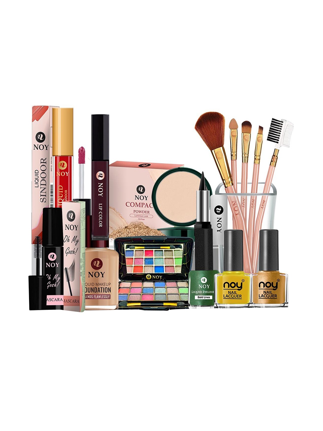 

NOY Set Of 15 Waterproof Makeup Combo - #1430, Yellow