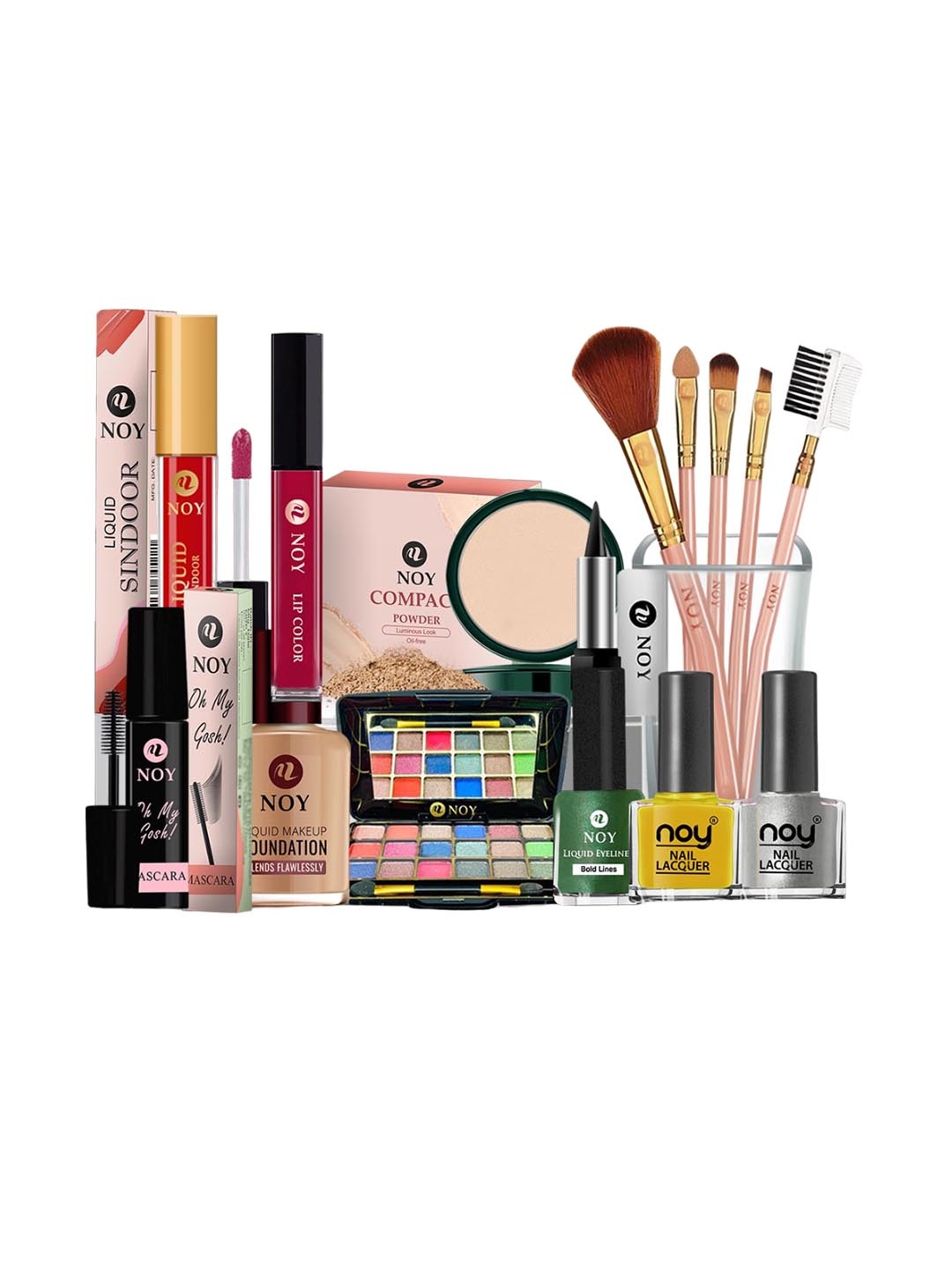 

NOY Essence 15Pcs Makeup Combo- Effortless Beauty Captured In Harmony - Combo No 1436, Multi