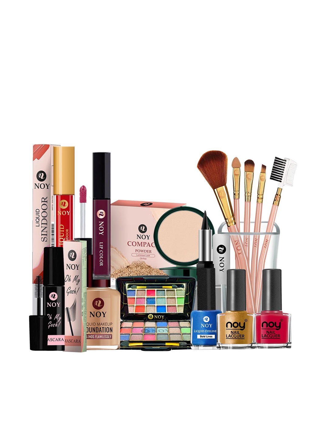 

NOY Essence 15Pcs Makeup Combo-Effortless Beauty Captured In Harmony - Combo No 1320, Magenta