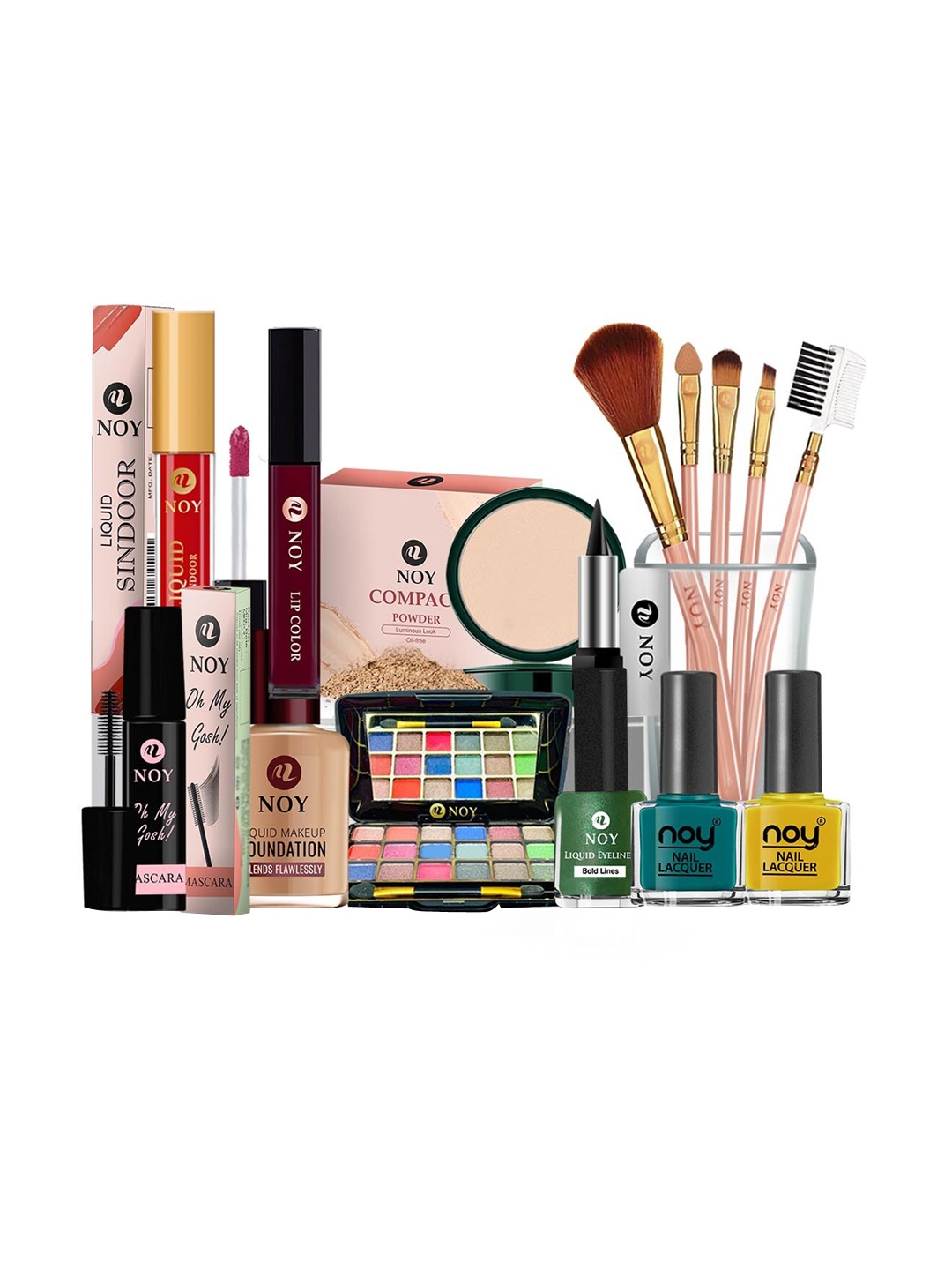 

NOY 15Pcs Luxurious Beauty Essentials - Combo No. 1328, Multi