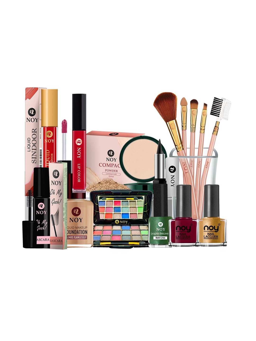 

NOY Maven Makeup Combo - Expertly Curated Beauty Mastery - 1533, Red