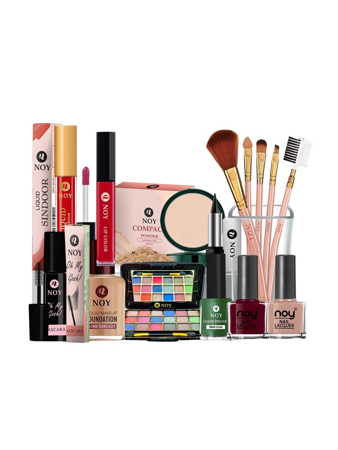 

NOY Enchant Makeup Combo - Mesmerizing Duo For Enchanting Beauty - 1509, Red