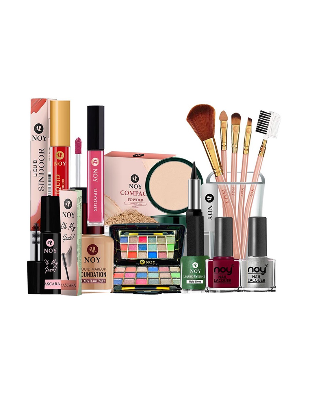 

NOY Opulence Makeup Combo - Luxurious Beauty Pairings For Glam - 1539, Peach