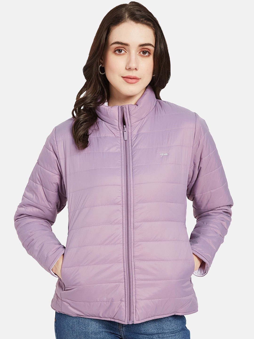 

METTLE Mock Collar Bomber Jacket, Purple