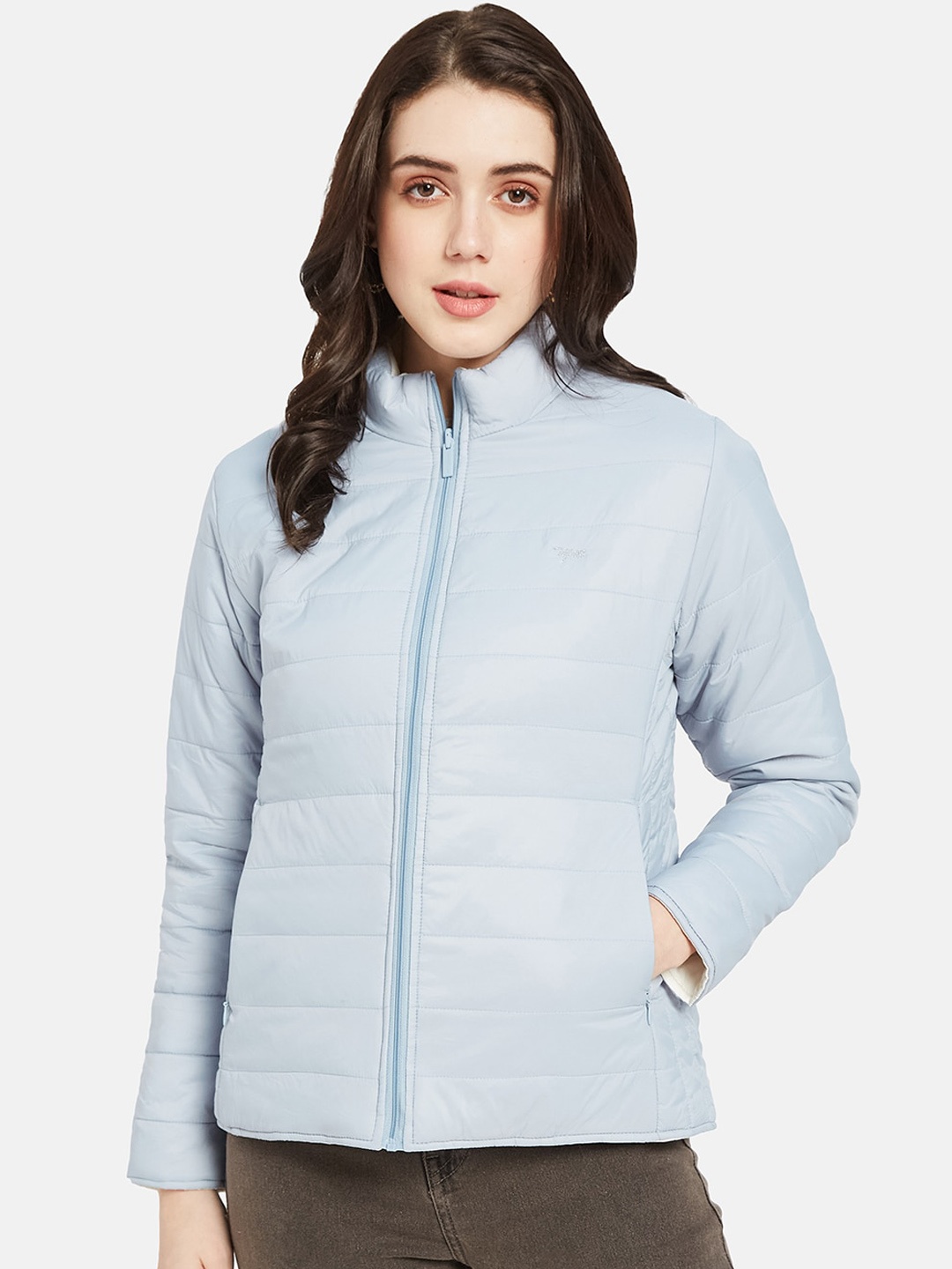 

METTLE Mock Collar Puffer Jacket, Blue