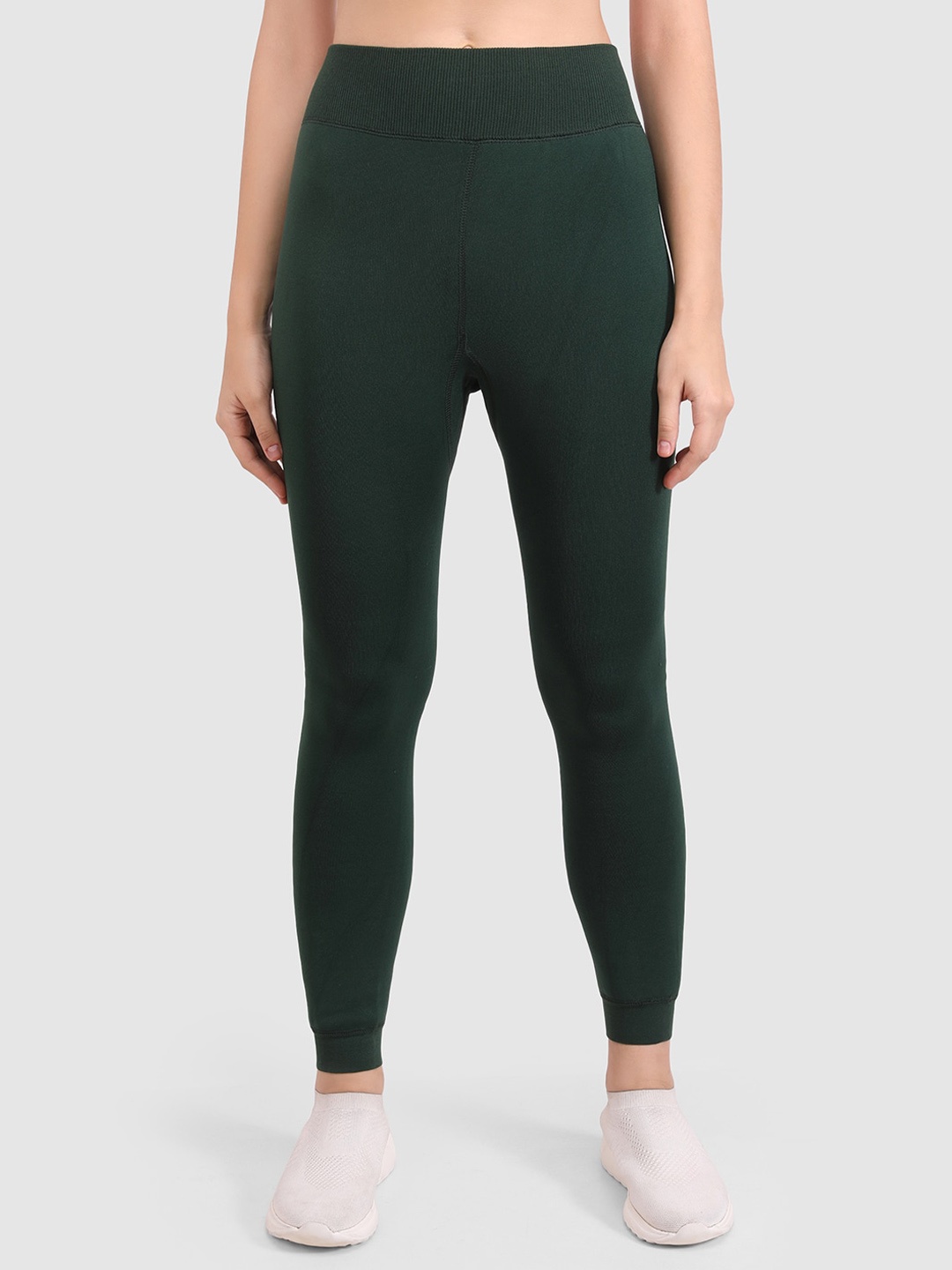

BRACHY Women Warm Fur Thermal Leggings, Green