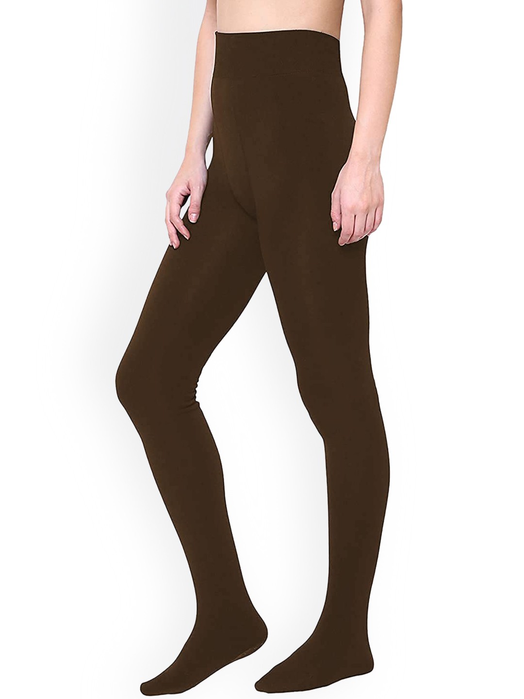 

BRACHY High-Rise Slim Fit Thermal Stockings, Brown