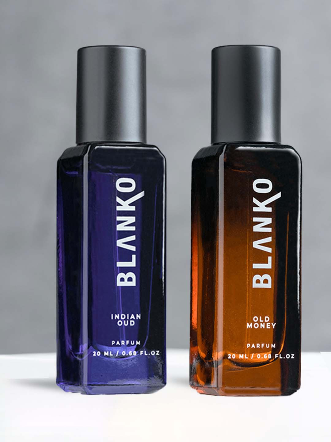 

BLANKO Men Set of Old Money & Indian Oud TLT Long Lasting Parfum - 20 ml each, Brown