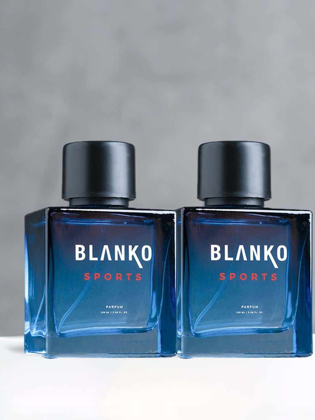 

BLANKO Men Set of 2 Sports TLT Long Lasting Parfum - 100 ml each, Blue