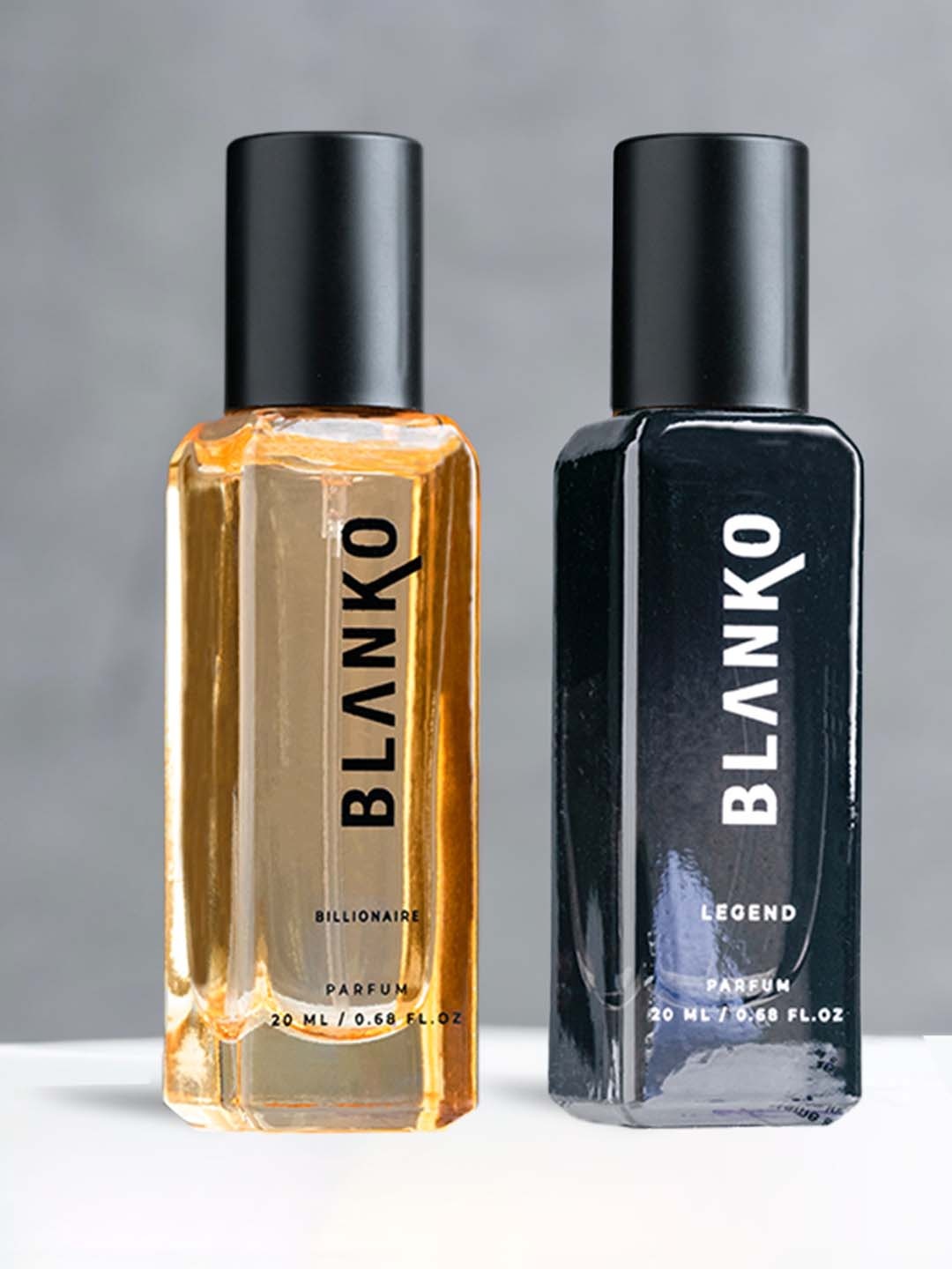 

BLANKO Men Set of Billionaire & Legend TLT Long Lasting Parfum - 20 ml each, Black