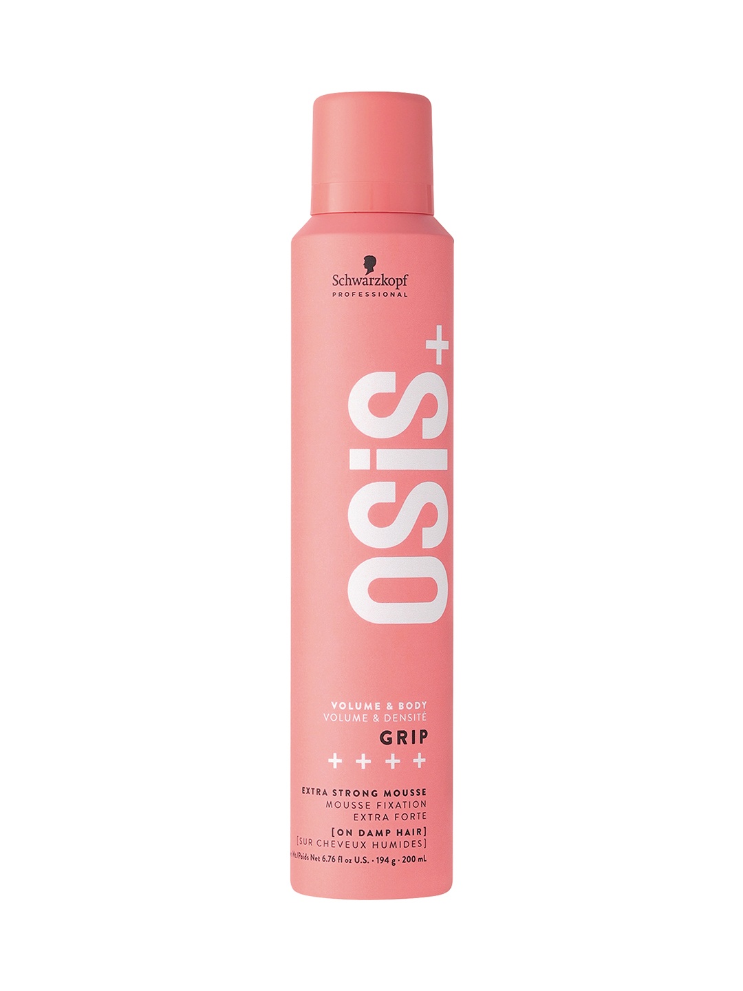 

Schwarzkopf PROFESSIONAL OSiS+ Grip Volume & Body Extra Strong Mousse on Damp Hair - 200ml, Peach