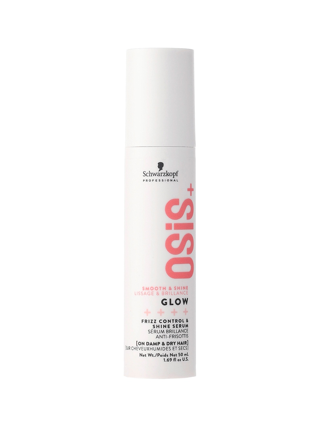 

Schwarzkopf PROFESSIONAL OSiS+ Glow Frizz Control & Shine Serum on Dry & Damp Hair - 50ml, White