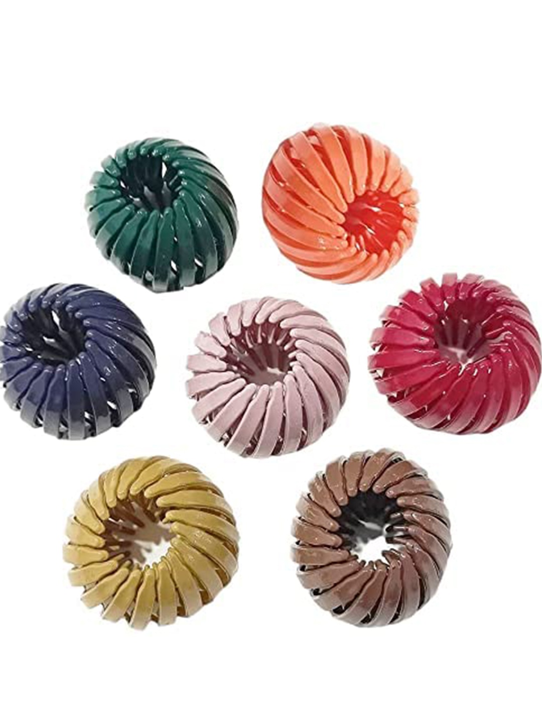 

Krelin Set of 7 Ponytail Holders, Yellow