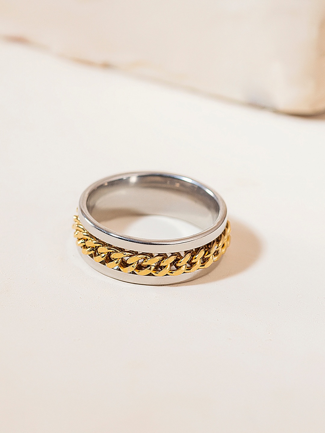 

WROGN Men Silver-Plated Ring