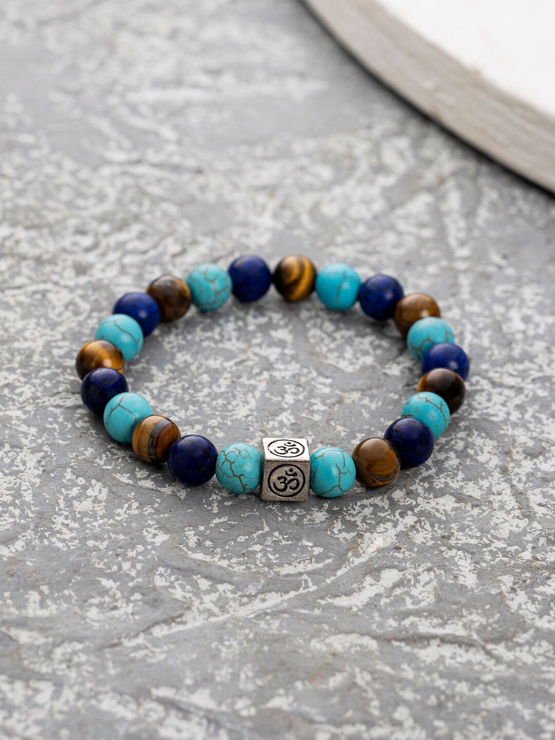 

WROGN Men Blue & Brown Bracelet