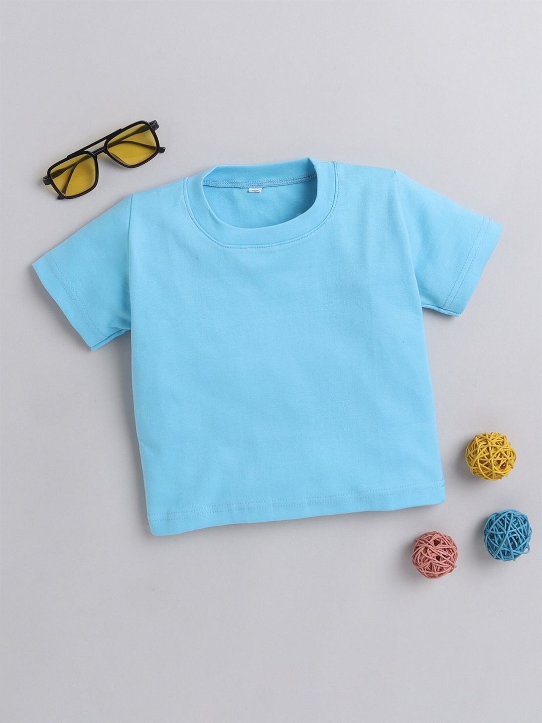 

Lil homies Girls Round Neck Cropped Top, Blue