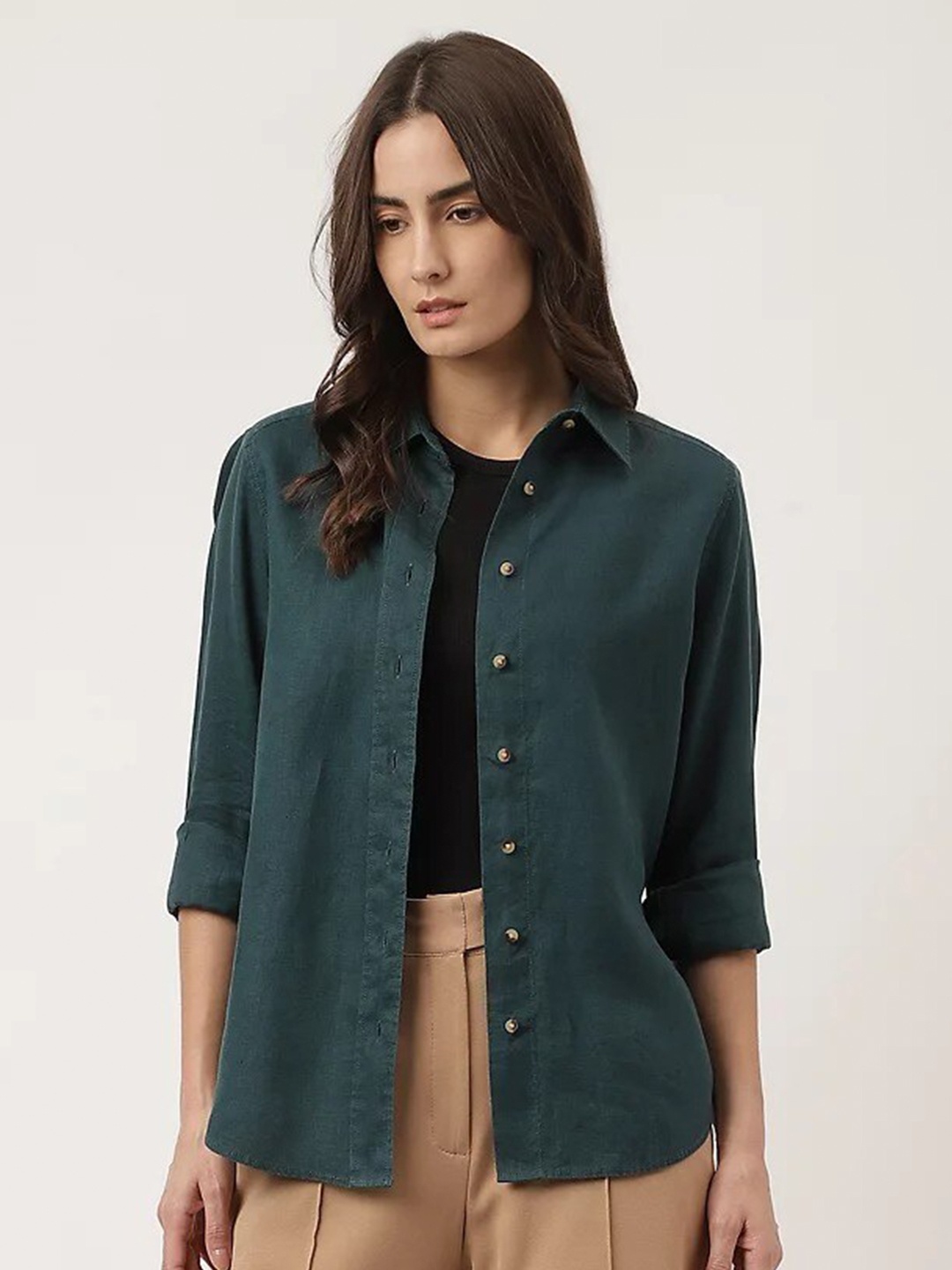 

Marks & Spencer Long Sleeves Casual Shirt, Green