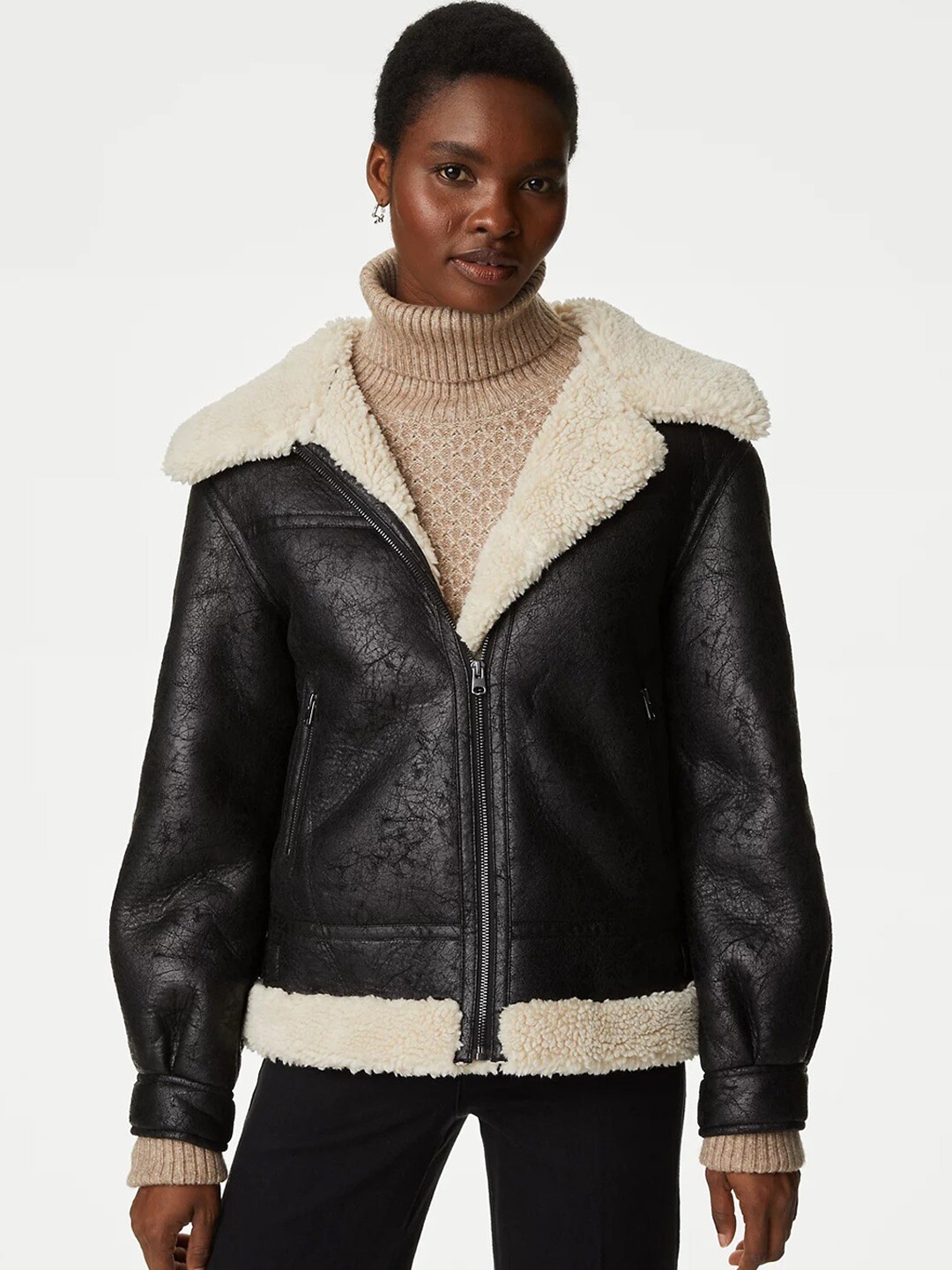

Marks & Spencer Spread Collar Tailored Jacket, Black