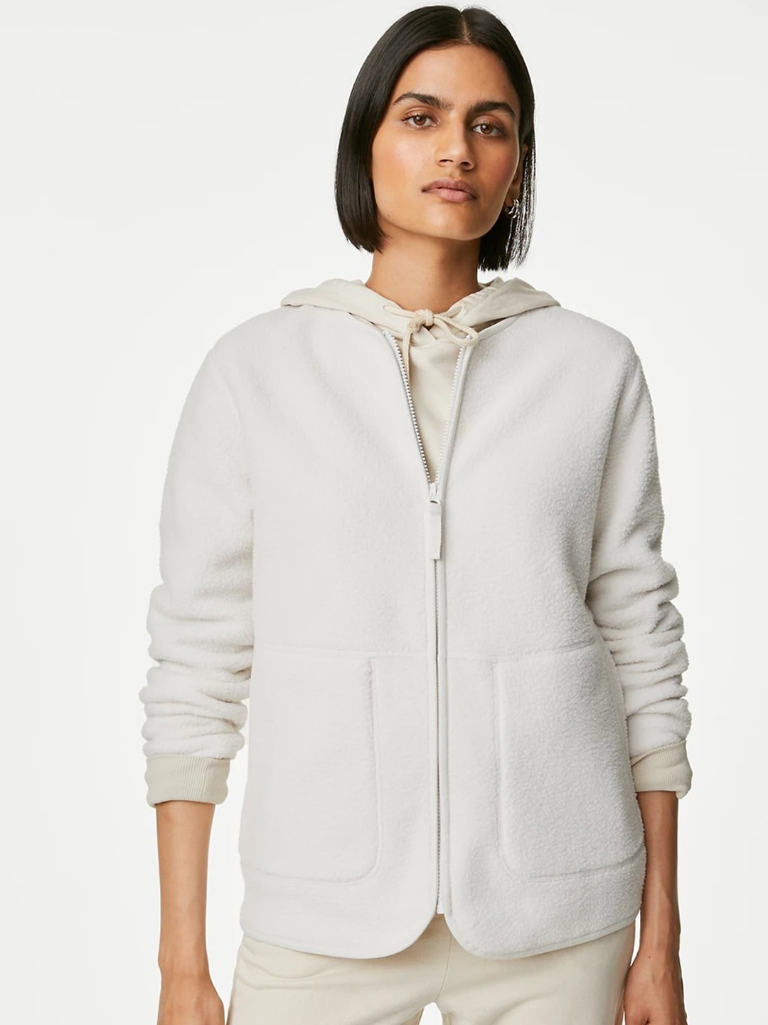 

Marks & Spencer Hooded Tailored Jacket, Beige
