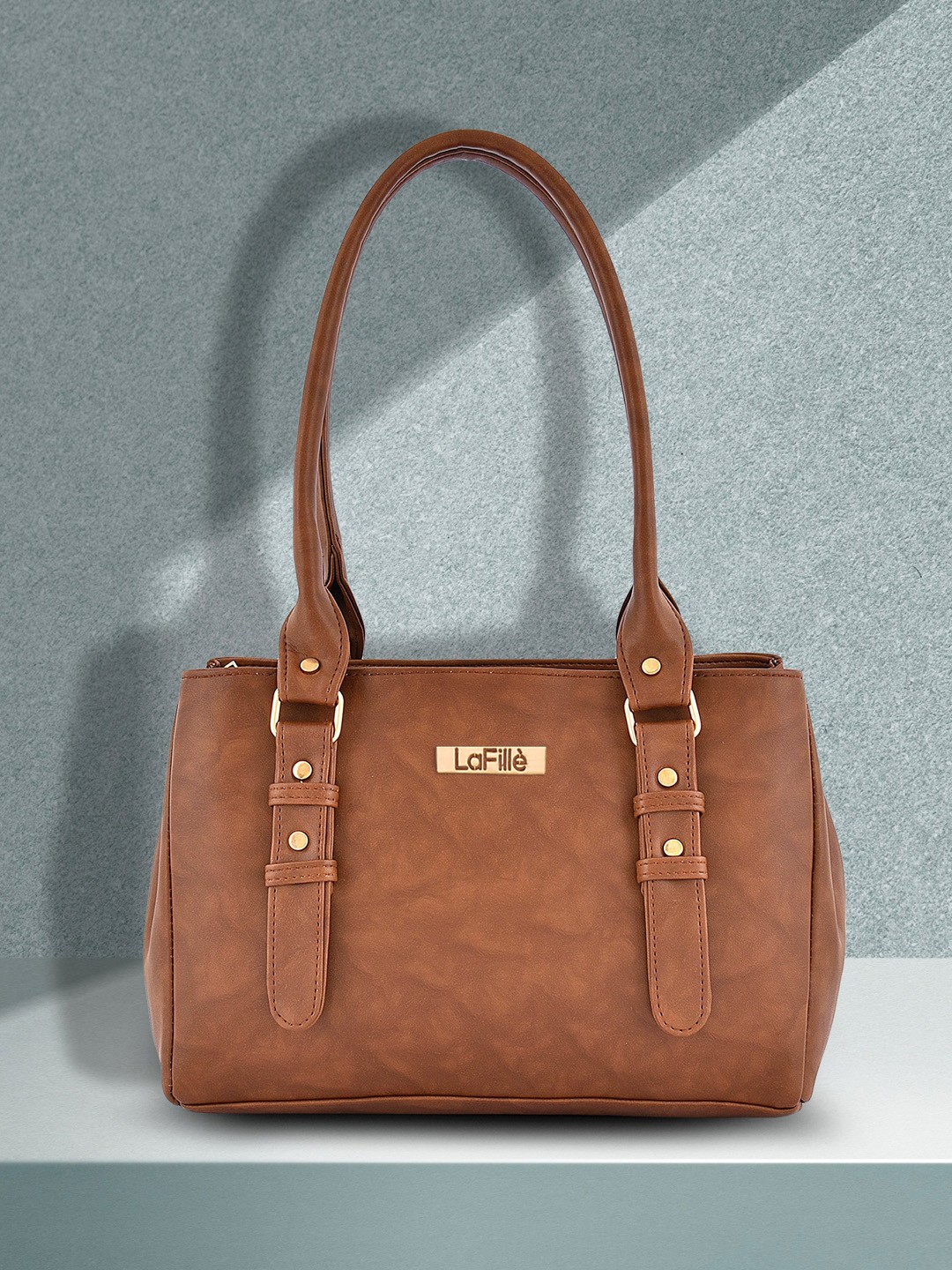 

LaFille Structured Shoulder Bag, Brown