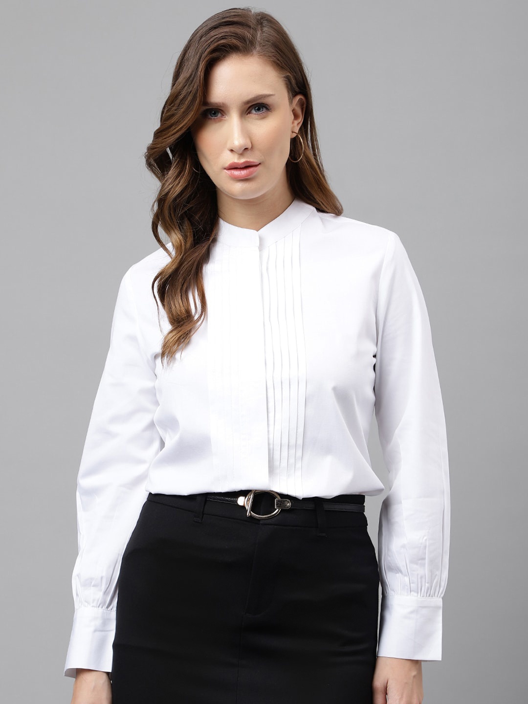 

Hancock Standard Pin Tucks Pure Cotton Formal Shirt, White