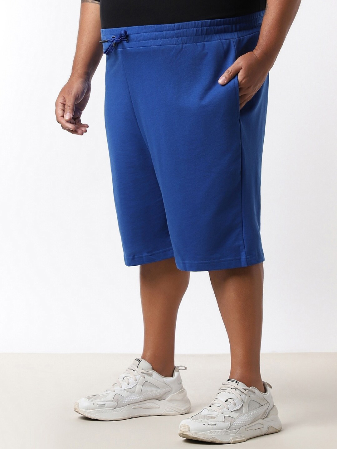 

Bewakoof Oversized Plus Size Shorts, Blue
