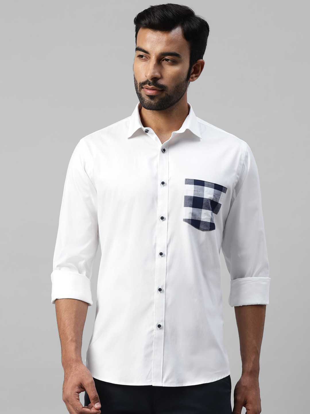 

DON VINO Comfort Slim Fit Cotton Casual Shirt, White