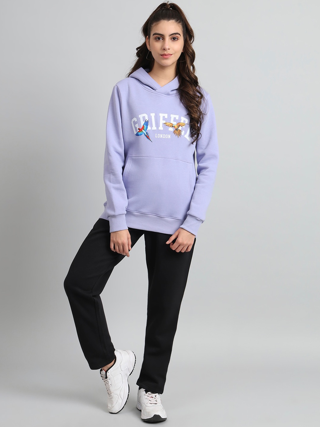 

GRIFFEL Printed Hooded Tracksuits, Lavender
