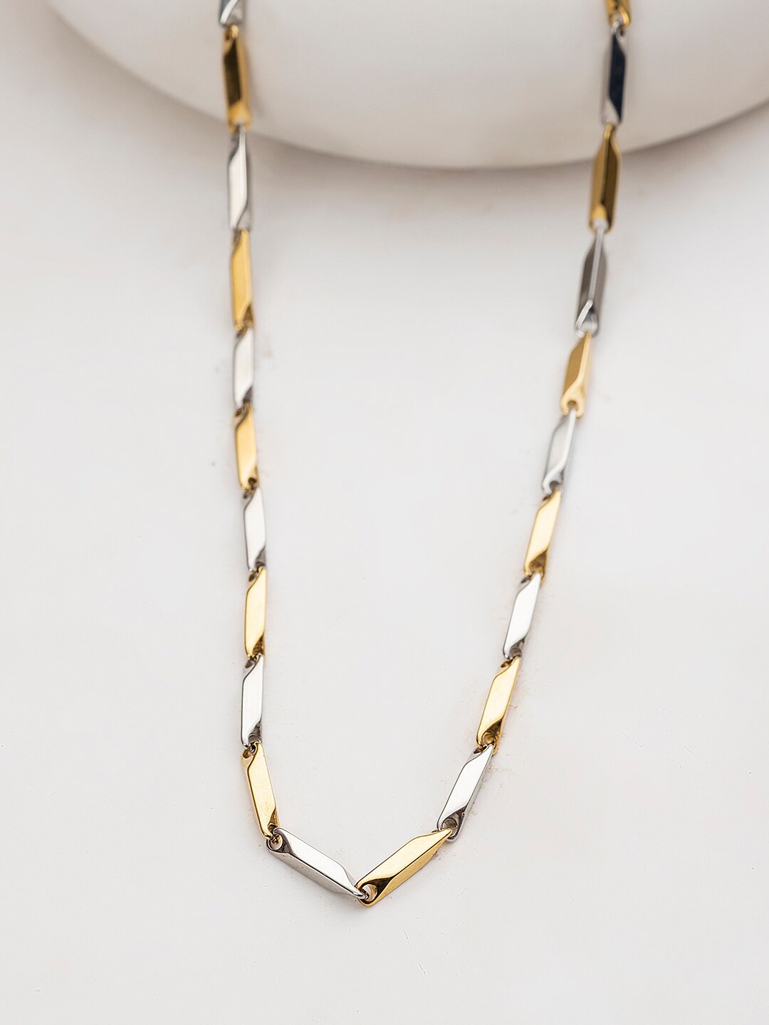 

WROGN Men Gold-Toned & Silver-Toned Necklace