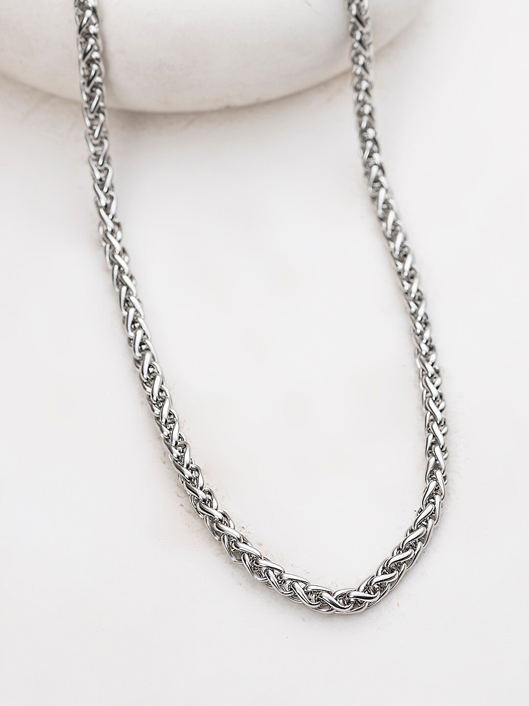 

WROGN Men Silver-Toned Chain