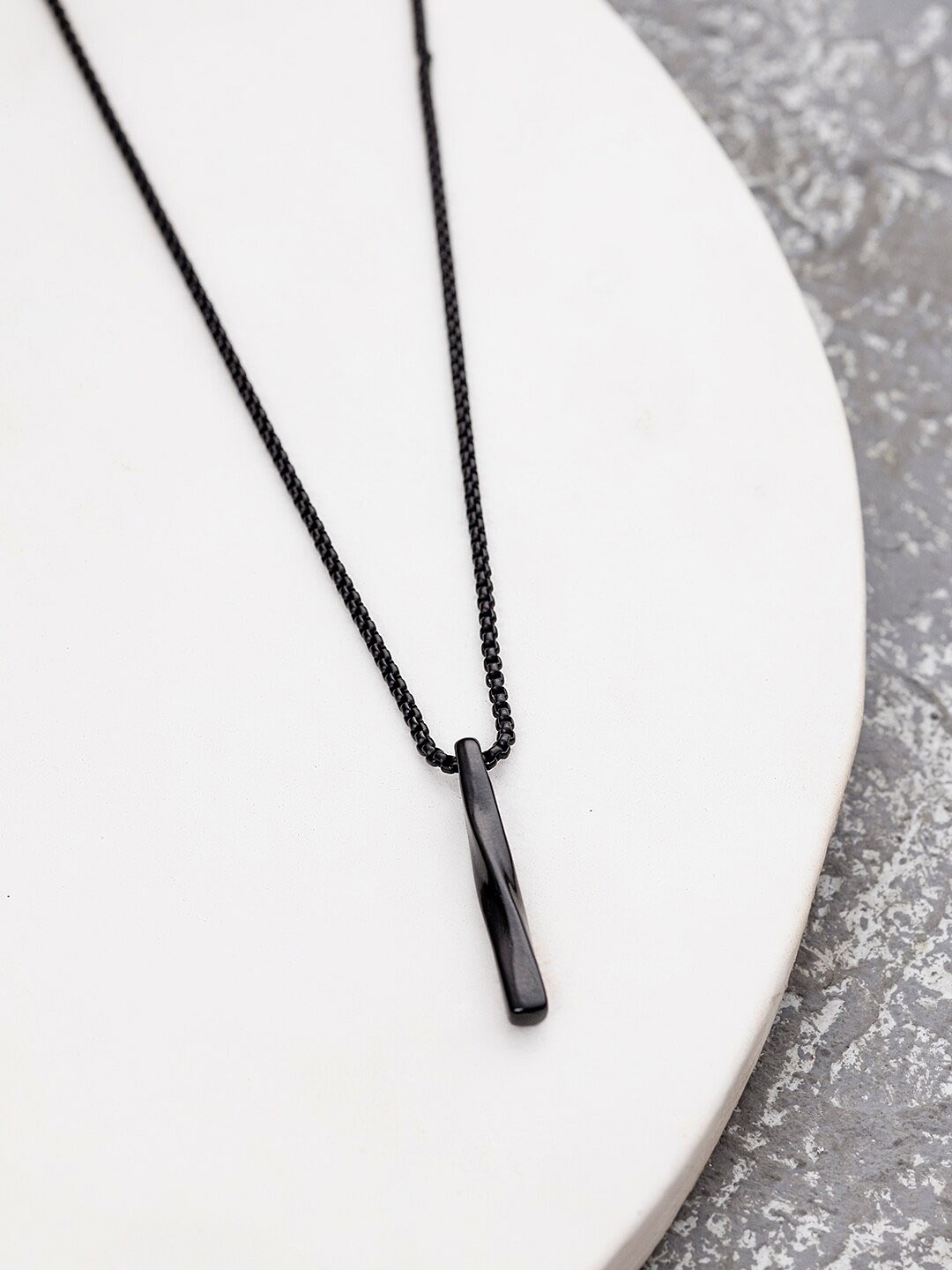 

WROGN Men Stainless Steel Chain, Black