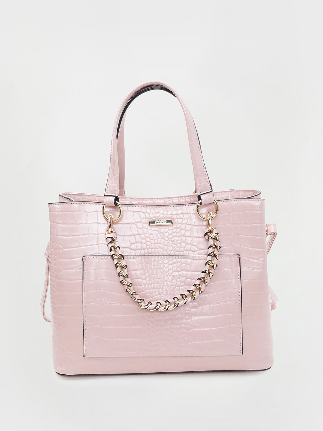 

CODE by Lifestyle Textured Structured Handheld Bag, Pink