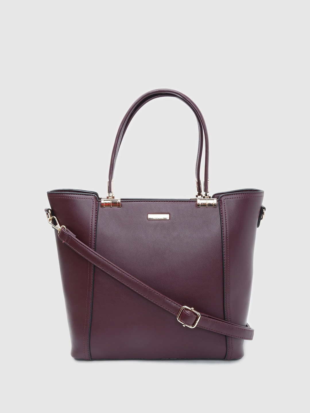 

CODE by Lifestyle Oversized Structured Shoulder Bag, Maroon