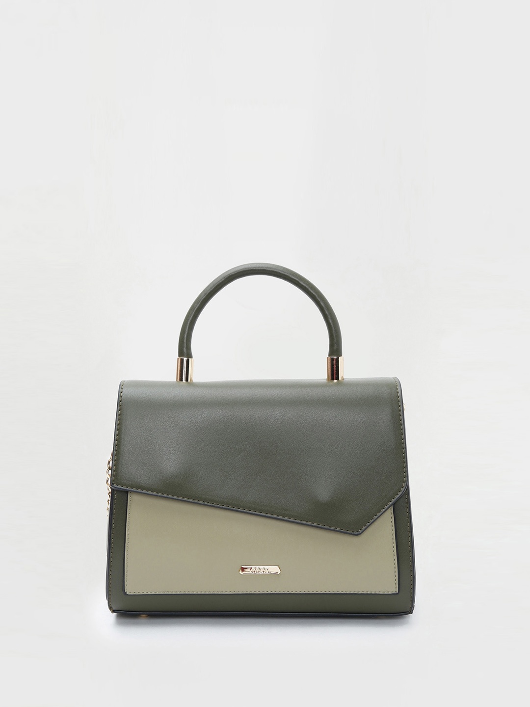 

CODE by Lifestyle Colourblocked Structured Satchel, Olive