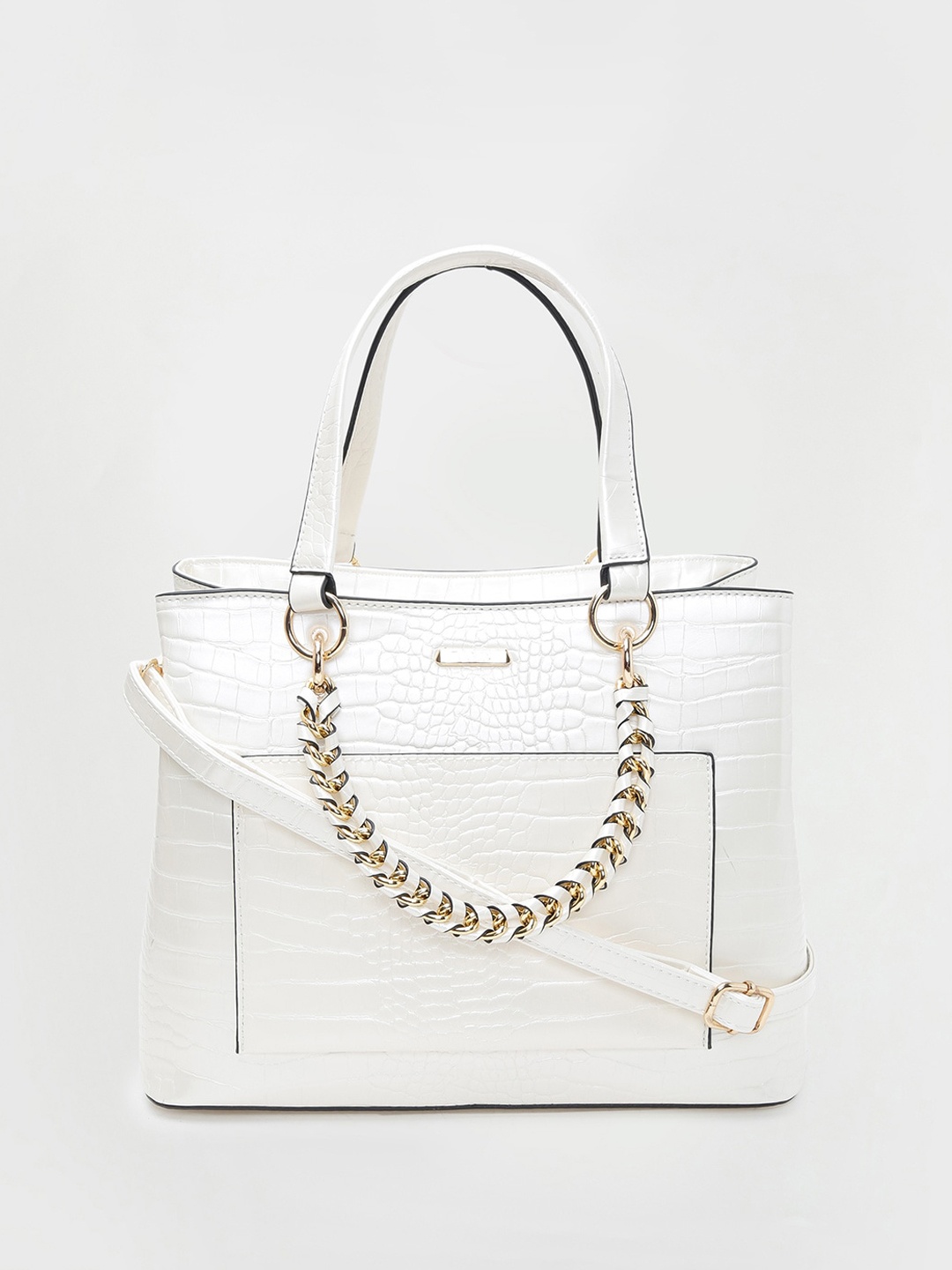 

CODE by Lifestyle Oversized Structured Handheld Bag, Off white
