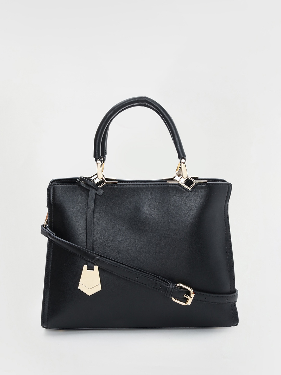 

CODE by Lifestyle Structured Handheld Bag with Tasselled, Black