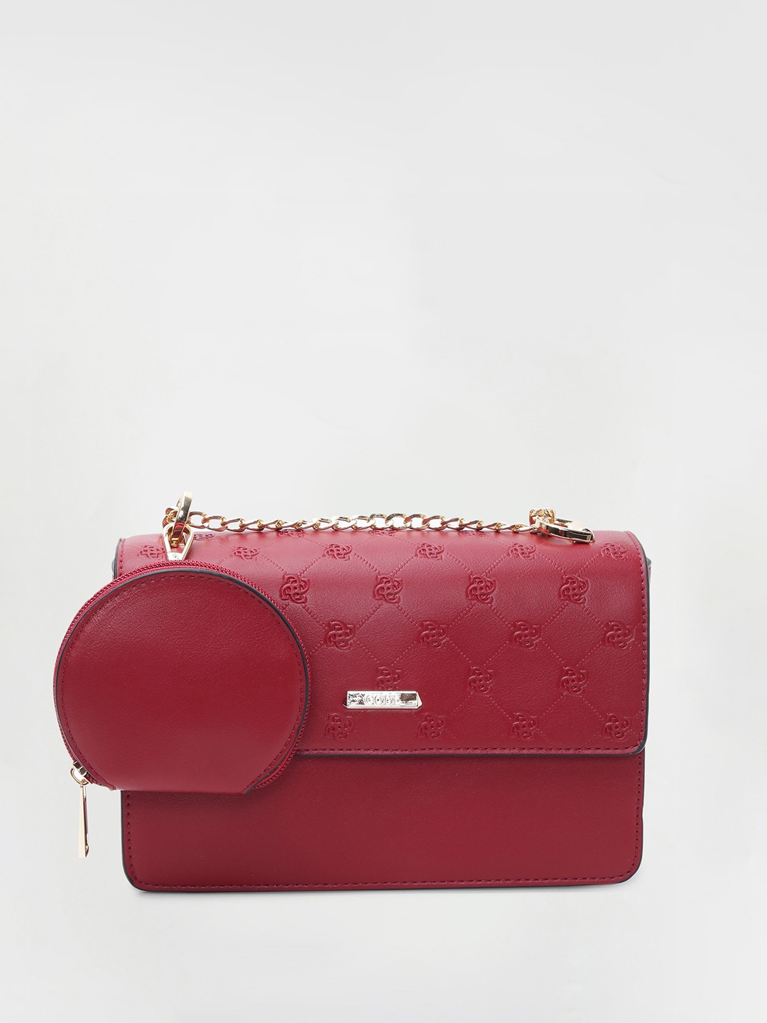 

CODE by Lifestyle Textured Embellished Sling Bag, Purple