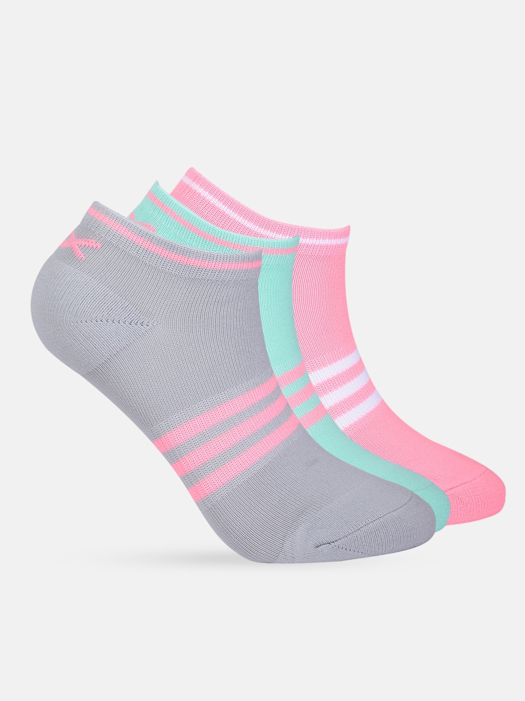 

HRX by Hrithik Roshan Women Set of 3 Ankle Length Socks, Multi