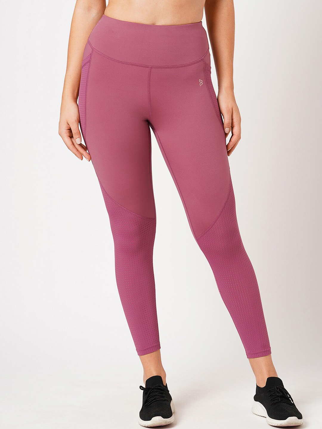 

BODD ACTIVE Churidar length Strectchable Leggings, Pink
