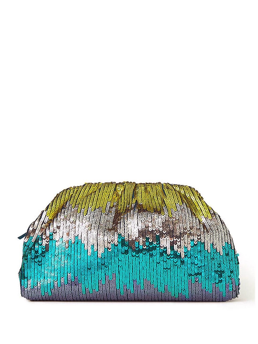 

Accessorize London Women Ombre Sequin Clutch, Gold